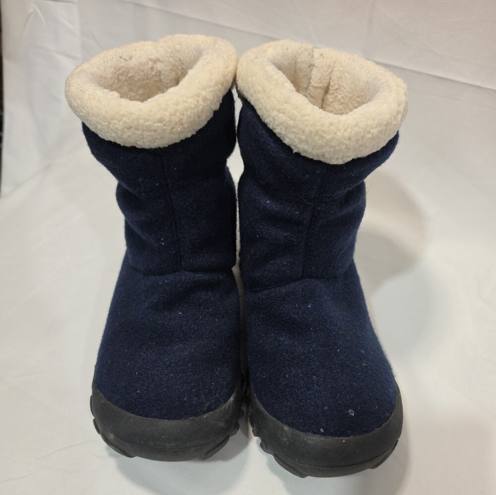 Bogs Women's B Moc II Winter Boots Dark Blue Size 8 Excellent EUC Waterproof B1